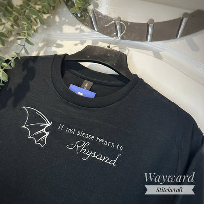 Return To Rhysand Embroidered T-Shirt