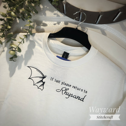 Return To Rhysand Embroidered T-Shirt