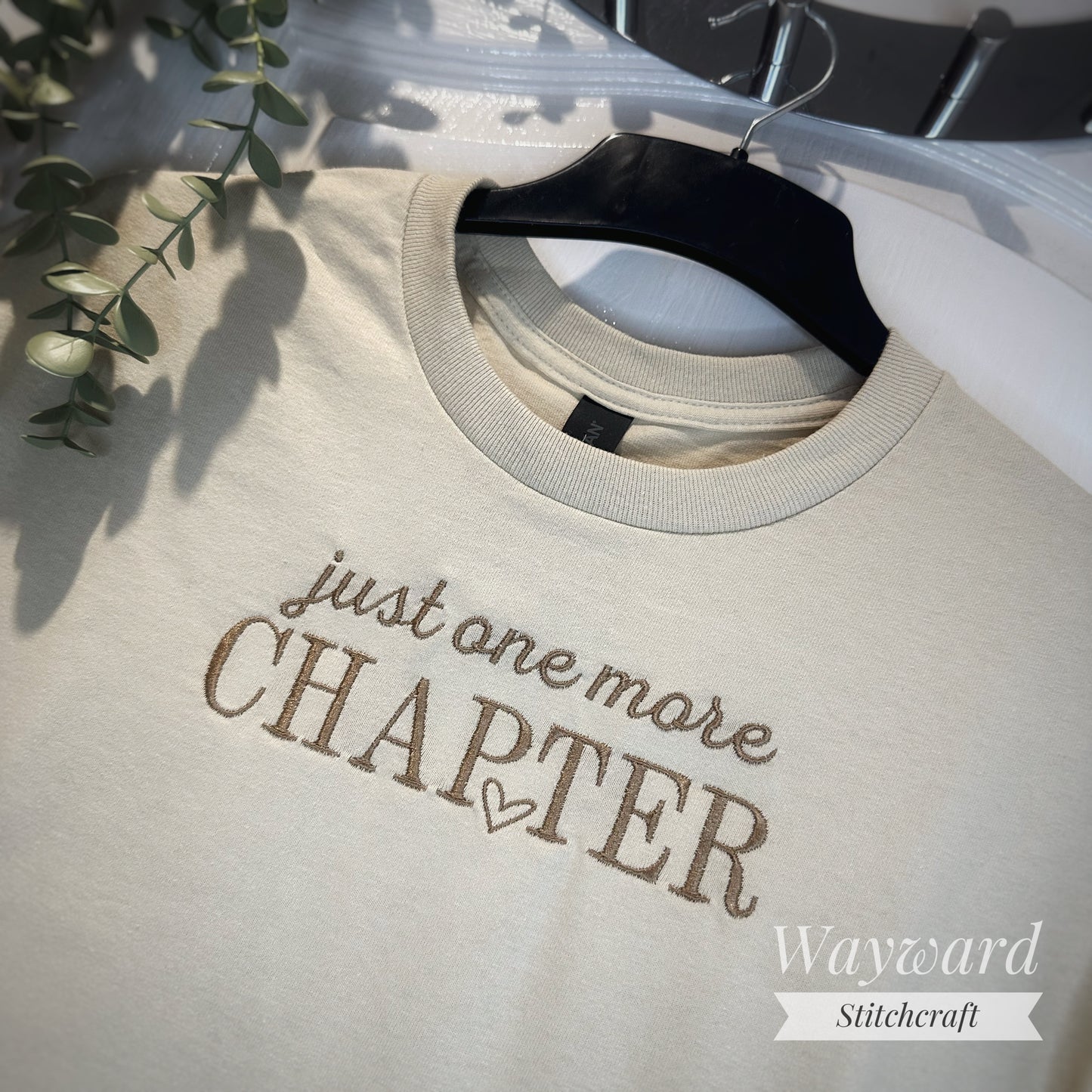 Just One More Chapter Embroidered T-Shirt
