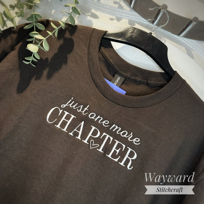 Just One More Chapter Embroidered T-Shirt