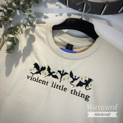 Violent Little Thing Embroidered T-Shirt