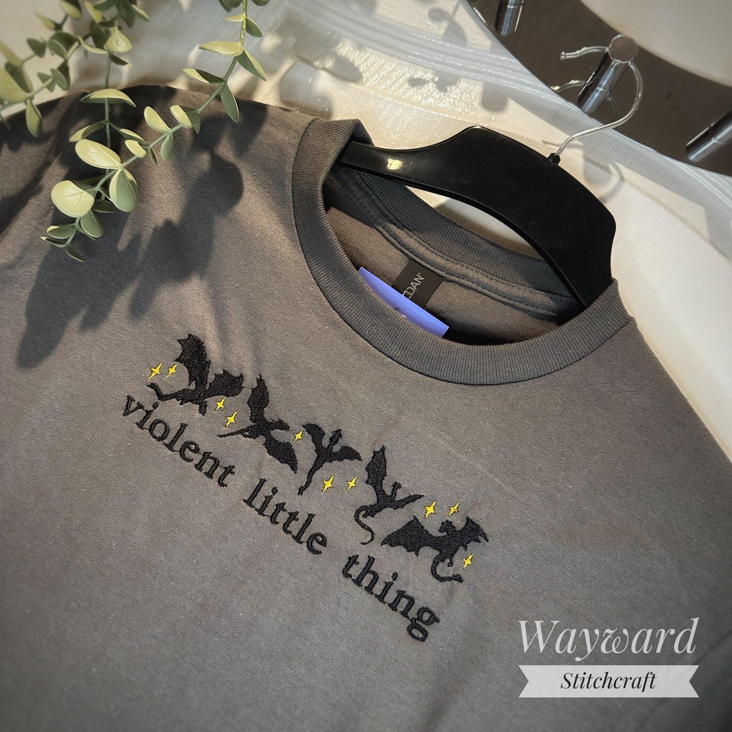 Violent Little Thing Embroidered T-Shirt