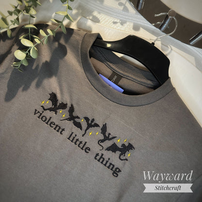 Violent Little Thing Embroidered T-Shirt