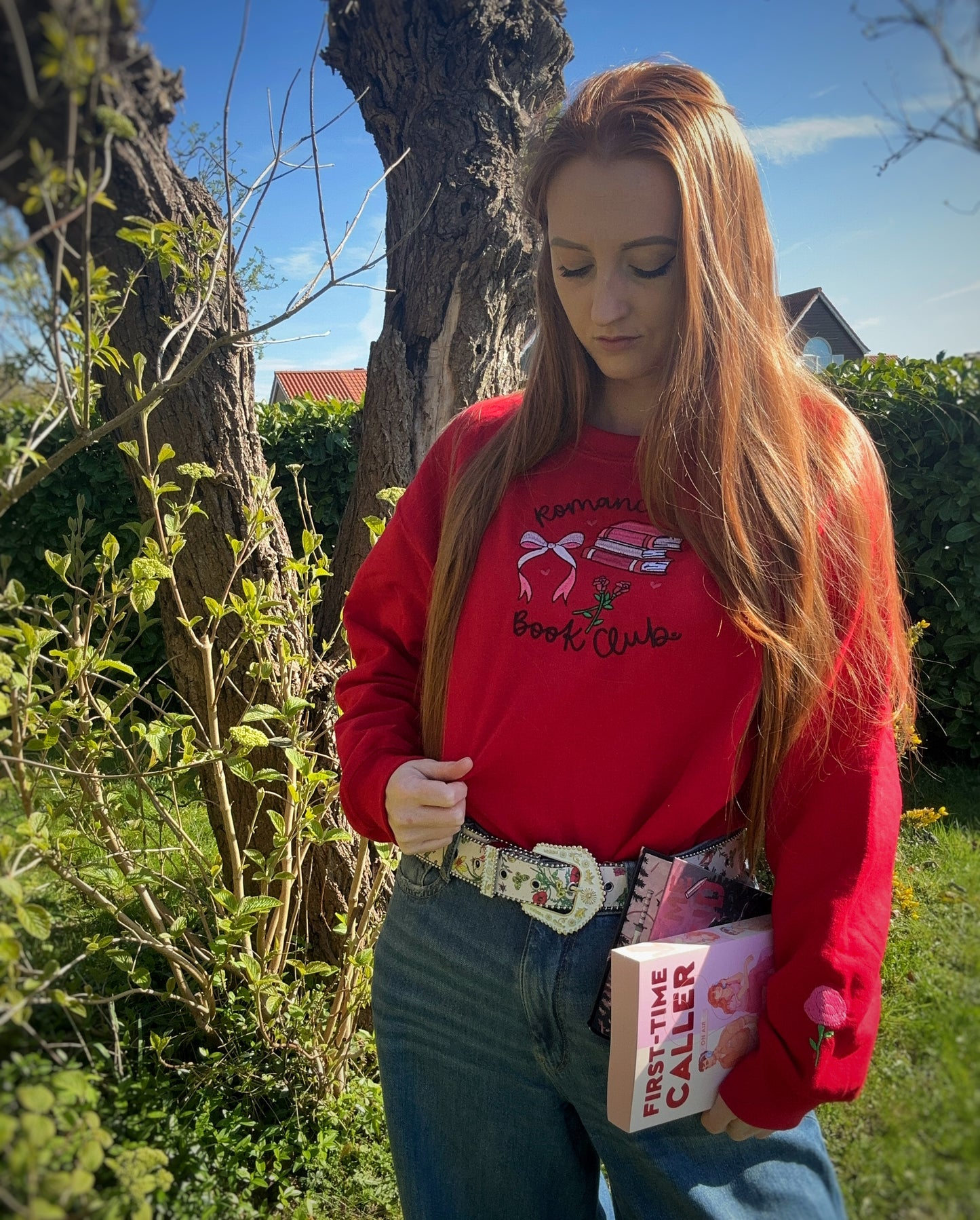 Romance Book Club Embroidered Sweatshirt