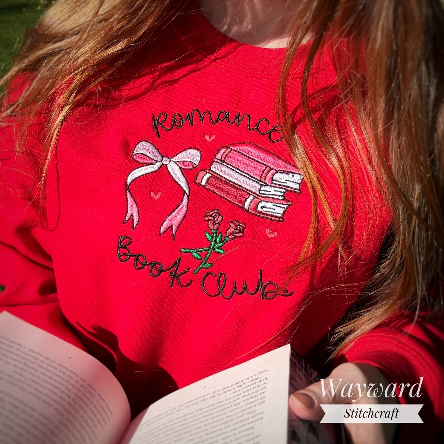 Romance Book Club Embroidered Sweatshirt