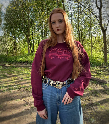 Like A Lady Embroidered Sweatshirt