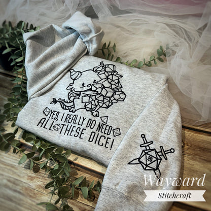 All These Dice Embroidered Sweatshirt