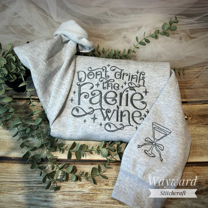 Faerie Wine Embroidered Sweatshirt