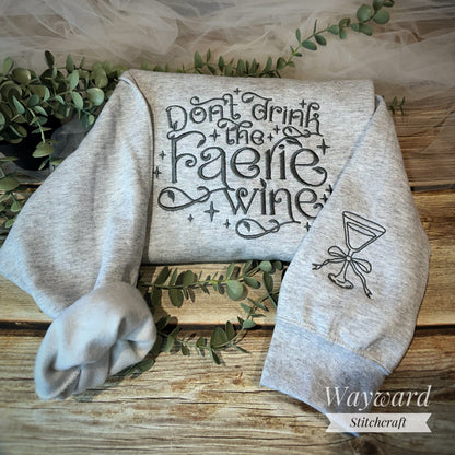 Faerie Wine Embroidered Sweatshirt