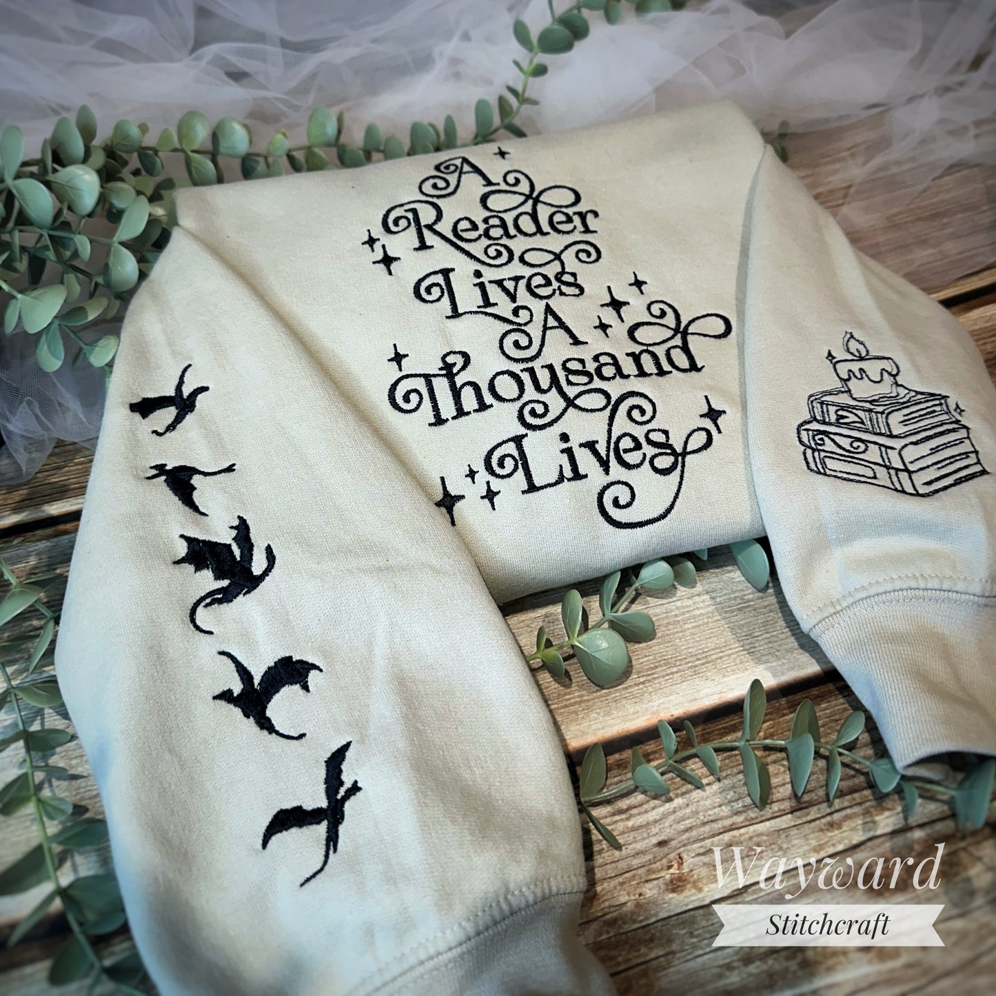 A Thousand Lives Embroidered Sweatshirt