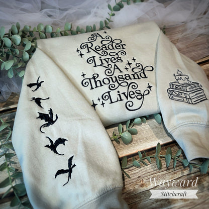 A Thousand Lives Embroidered Sweatshirt