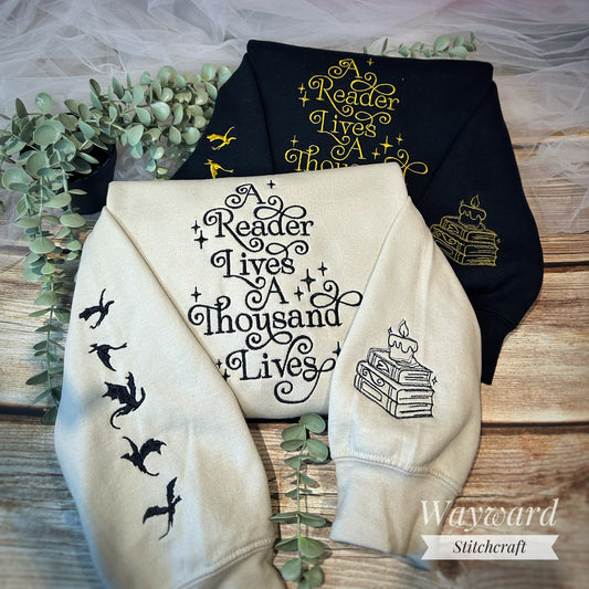 A Thousand Lives Embroidered Sweatshirt