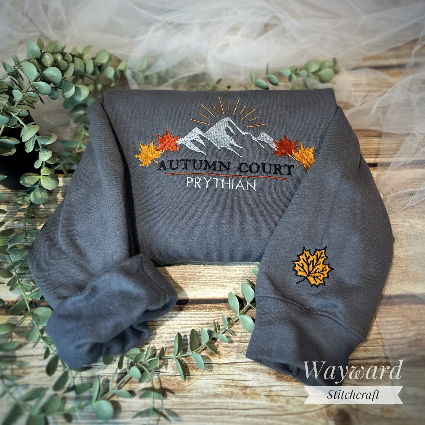 The Autumn Court Embroidered Sweatshirt
