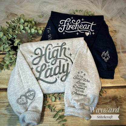 Fireheart Embroidered Sweatshirt