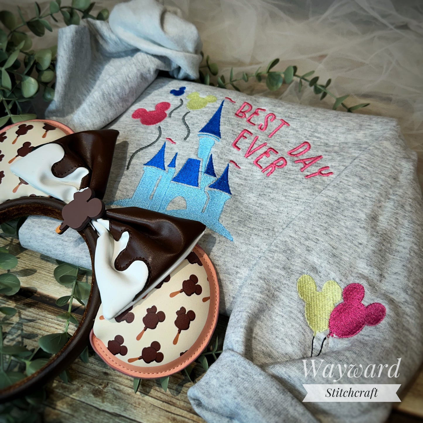 Magical Castle Embroidered Sweatshirt