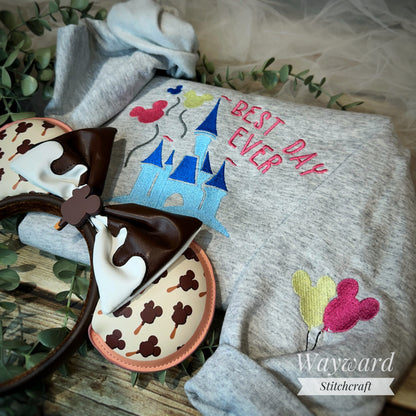 Magical Castle Embroidered Sweatshirt