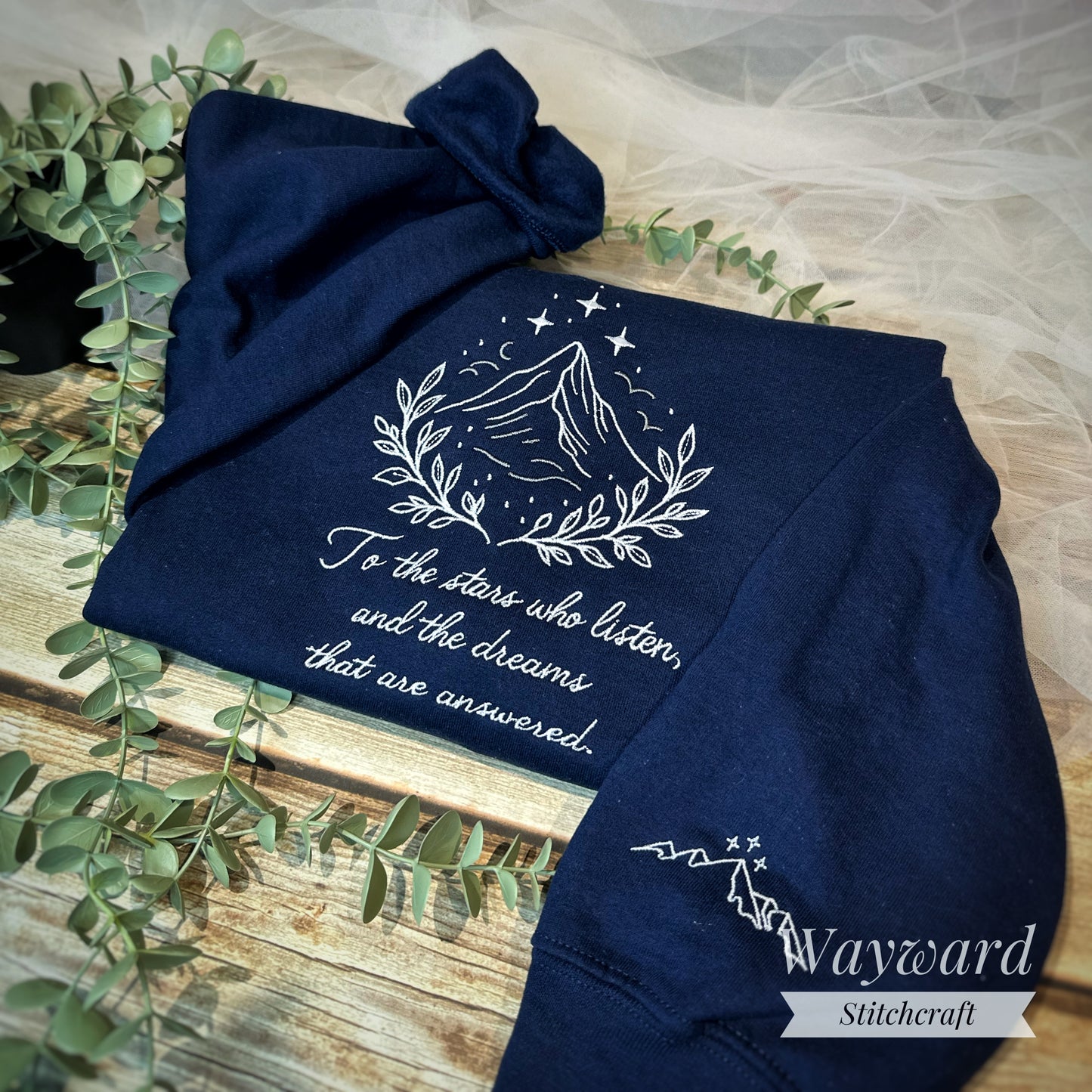 Stars Who Listen Embroidered Sweatshirt