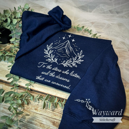 Stars Who Listen Embroidered Sweatshirt