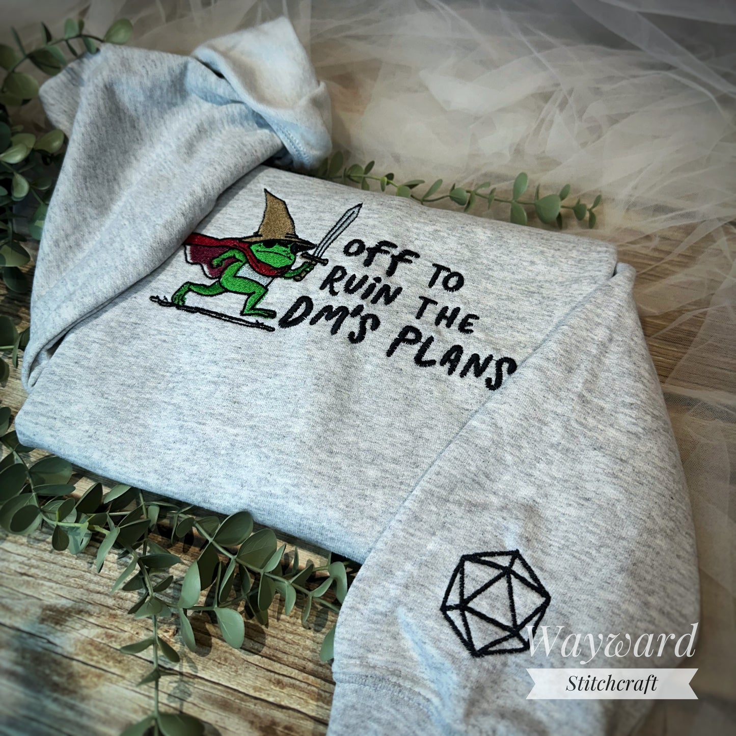 Ruin The DM's Plans Embroidered Sweatshirt