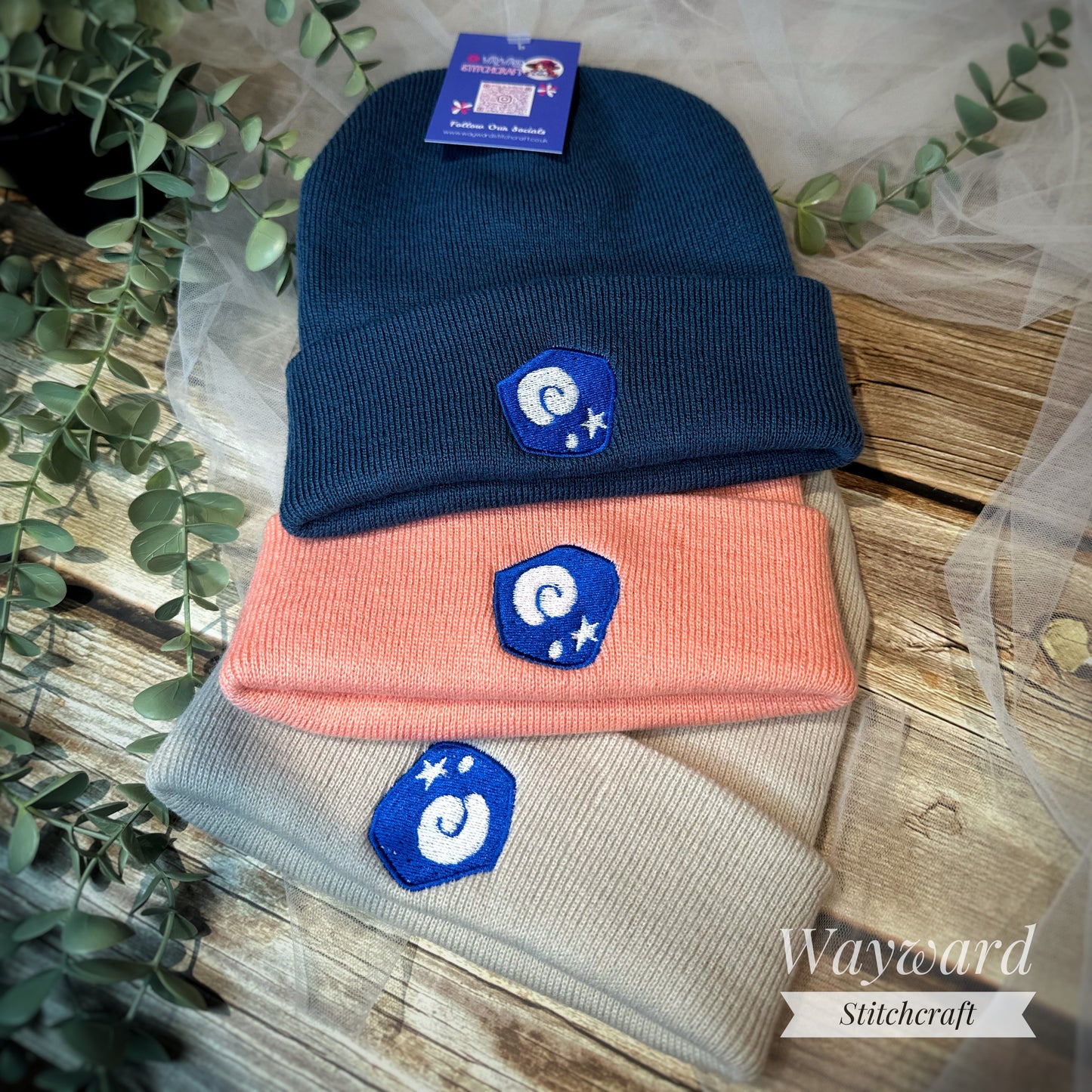 Fossil Embroidered Beanie Hat