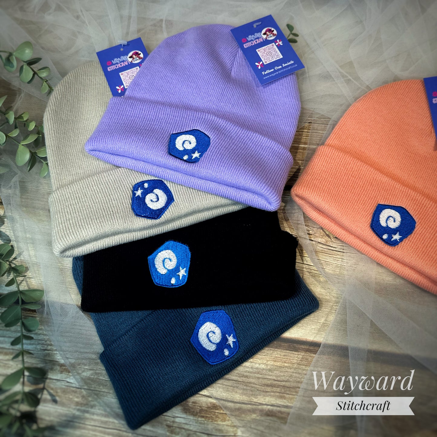 Fossil Embroidered Beanie Hat