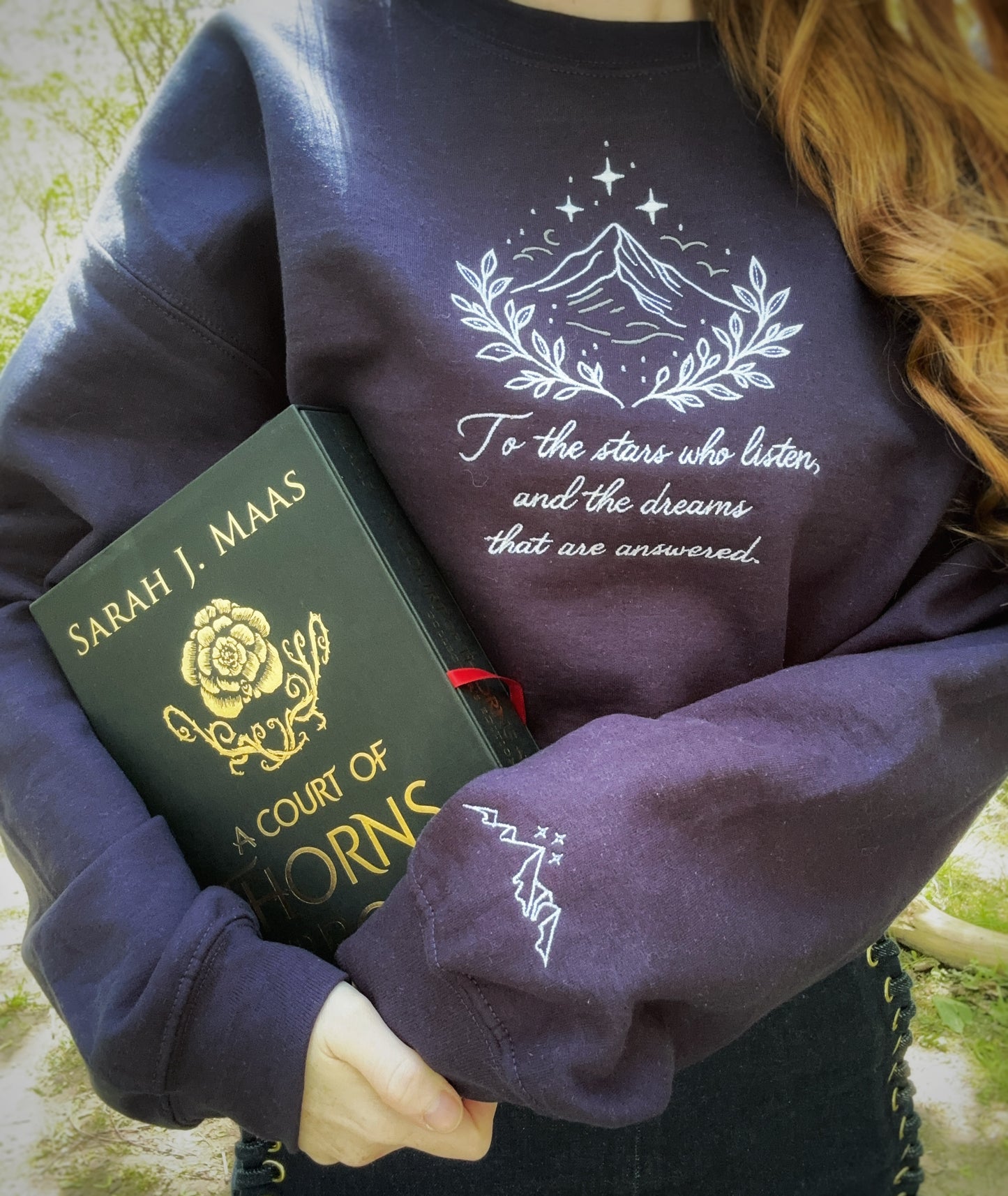 Stars Who Listen Embroidered Sweatshirt