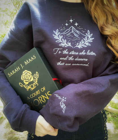 Stars Who Listen Embroidered Sweatshirt
