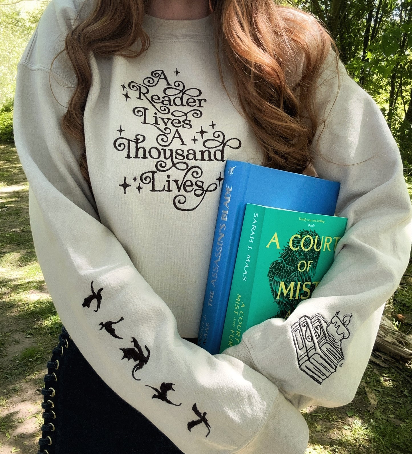 A Thousand Lives Embroidered Sweatshirt