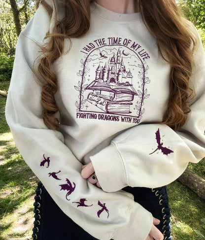 Time Of My Life Embroidered Sweatshirt