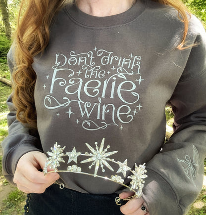 Faerie Wine Embroidered Sweatshirt