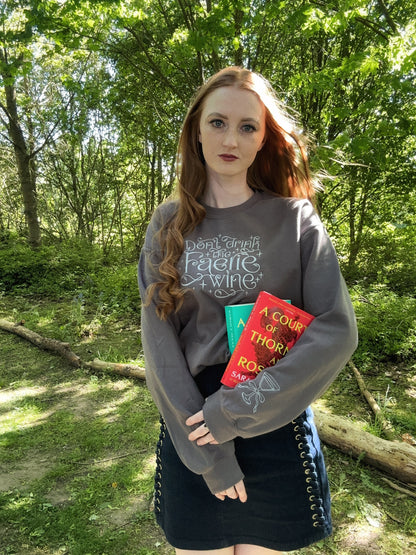 Faerie Wine Embroidered Sweatshirt