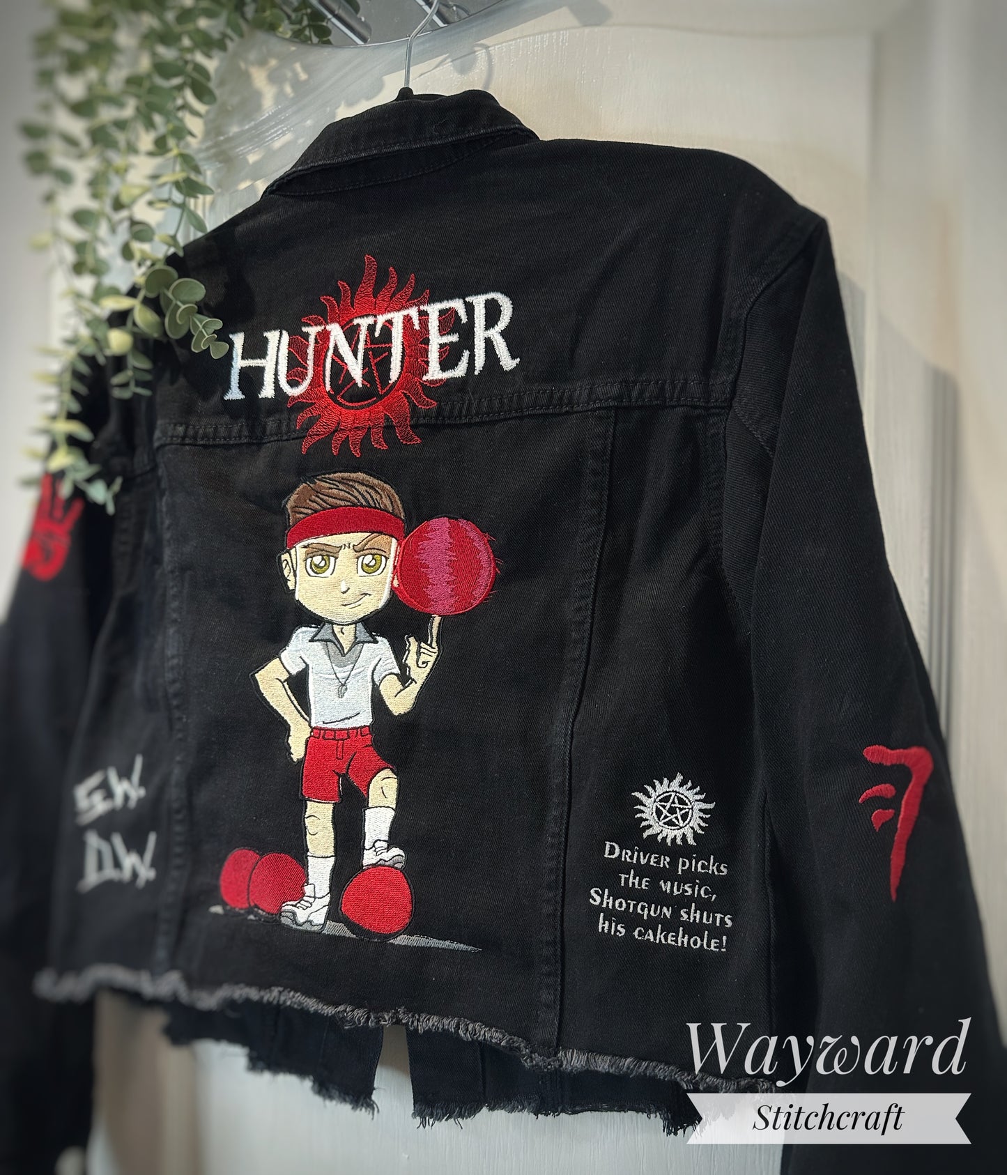 SPN Dodgeball Dean Embroidered Denim Jacket