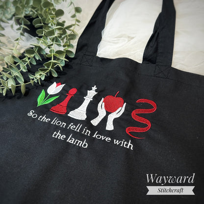 Twilight Book Covers Embroidered Tote Bag