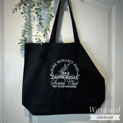Dark Romance Babe Embroidered Tote Bag