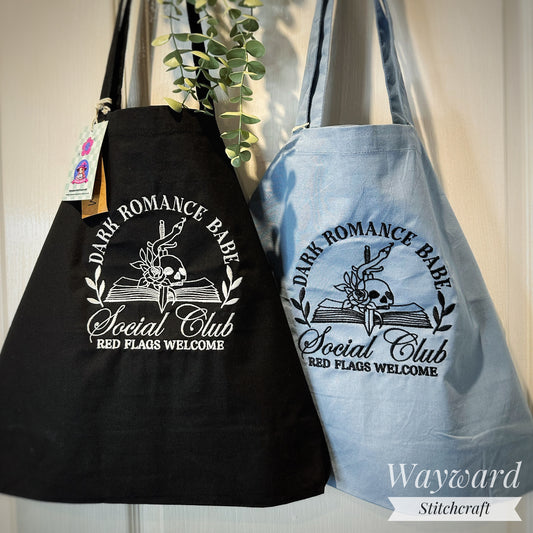 Dark Romance Babe Embroidered Tote Bag