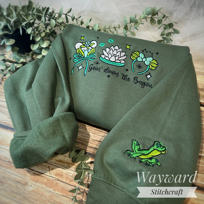 Down The Bayou Embroidered Sweatshirt