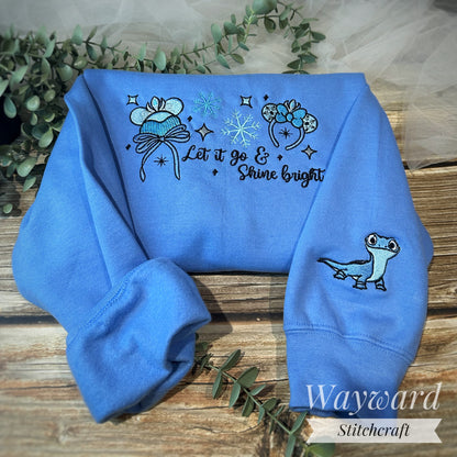 Let It Go Embroidered Sweatshirt