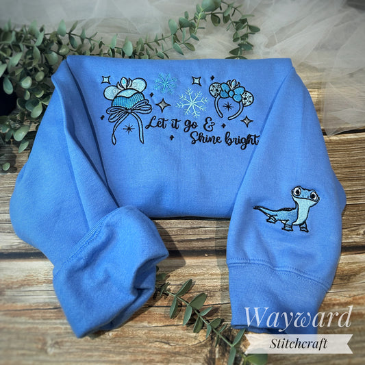 Let It Go Embroidered Sweatshirt