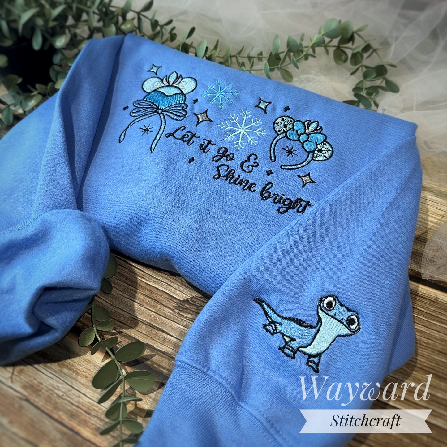 Let It Go Embroidered Sweatshirt