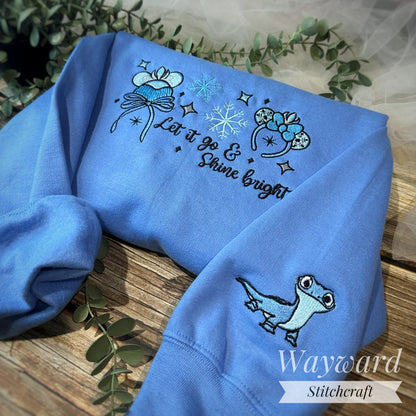 Let It Go Embroidered Sweatshirt