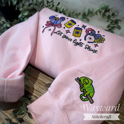 Let Your Light Shine Embroidered Sweatshirt