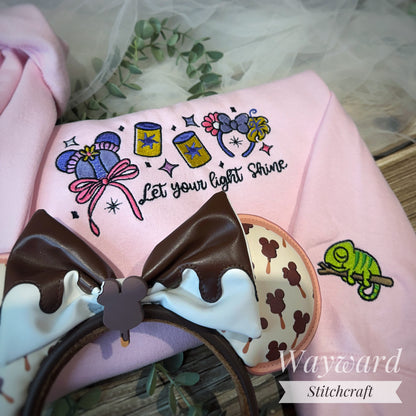 Let Your Light Shine Embroidered Sweatshirt
