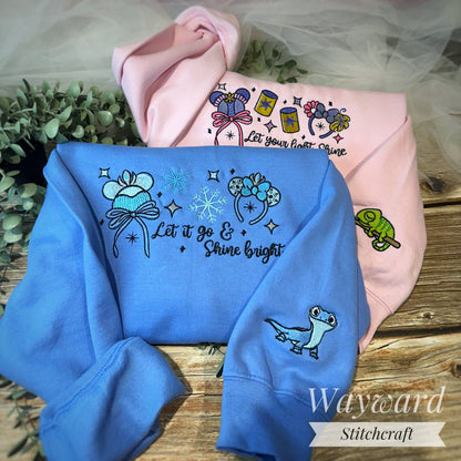 Let It Go Embroidered Sweatshirt
