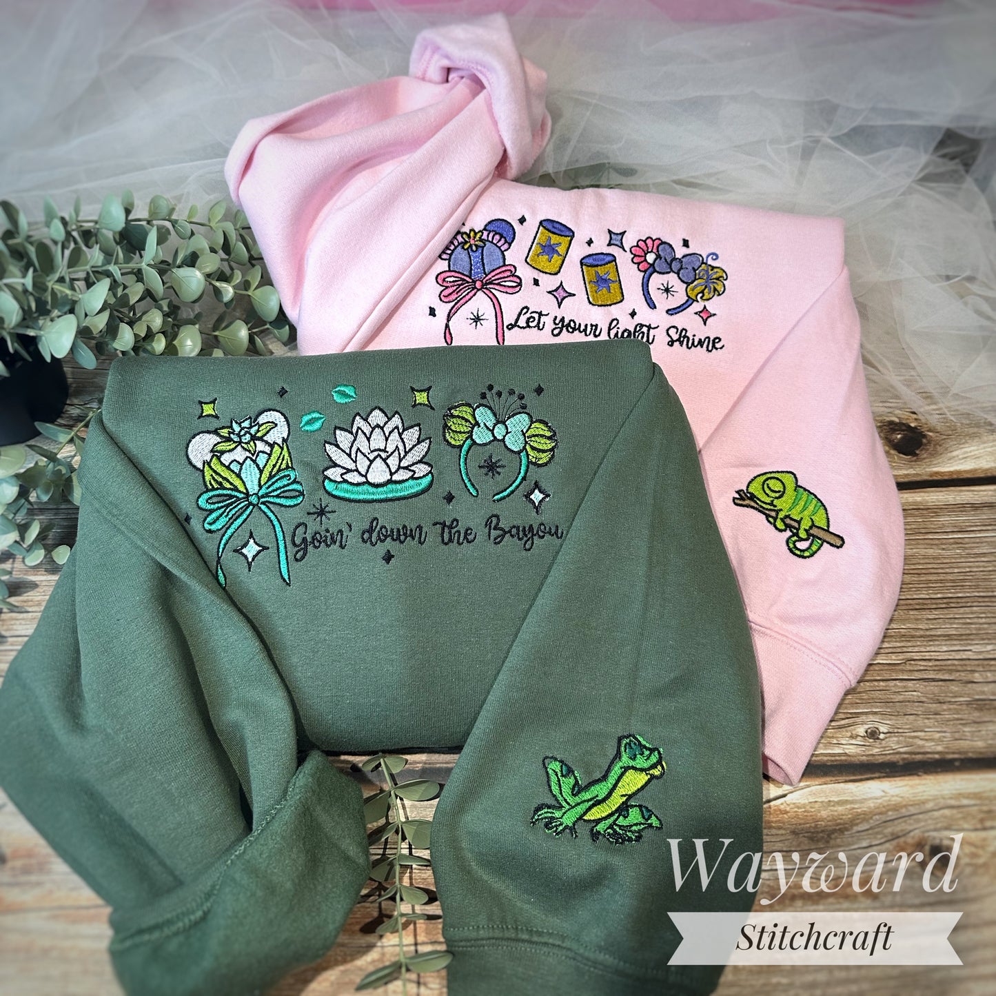 Down The Bayou Embroidered Sweatshirt