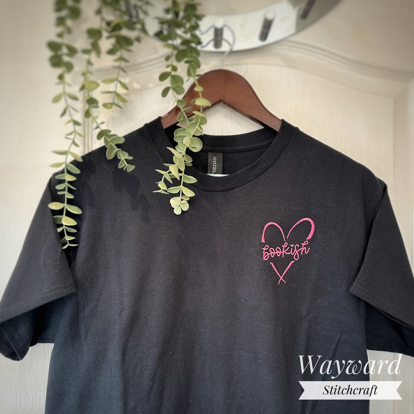 Bookish Heart Embroidered T-Shirt