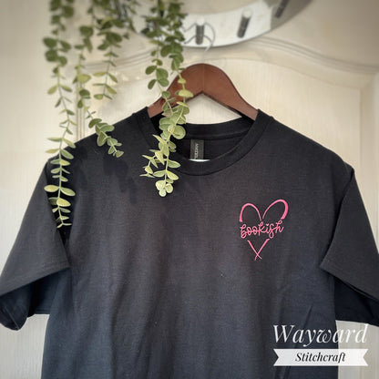 Bookish Heart Embroidered T-Shirt