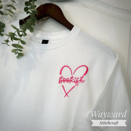 Bookish Heart Embroidered T-Shirt