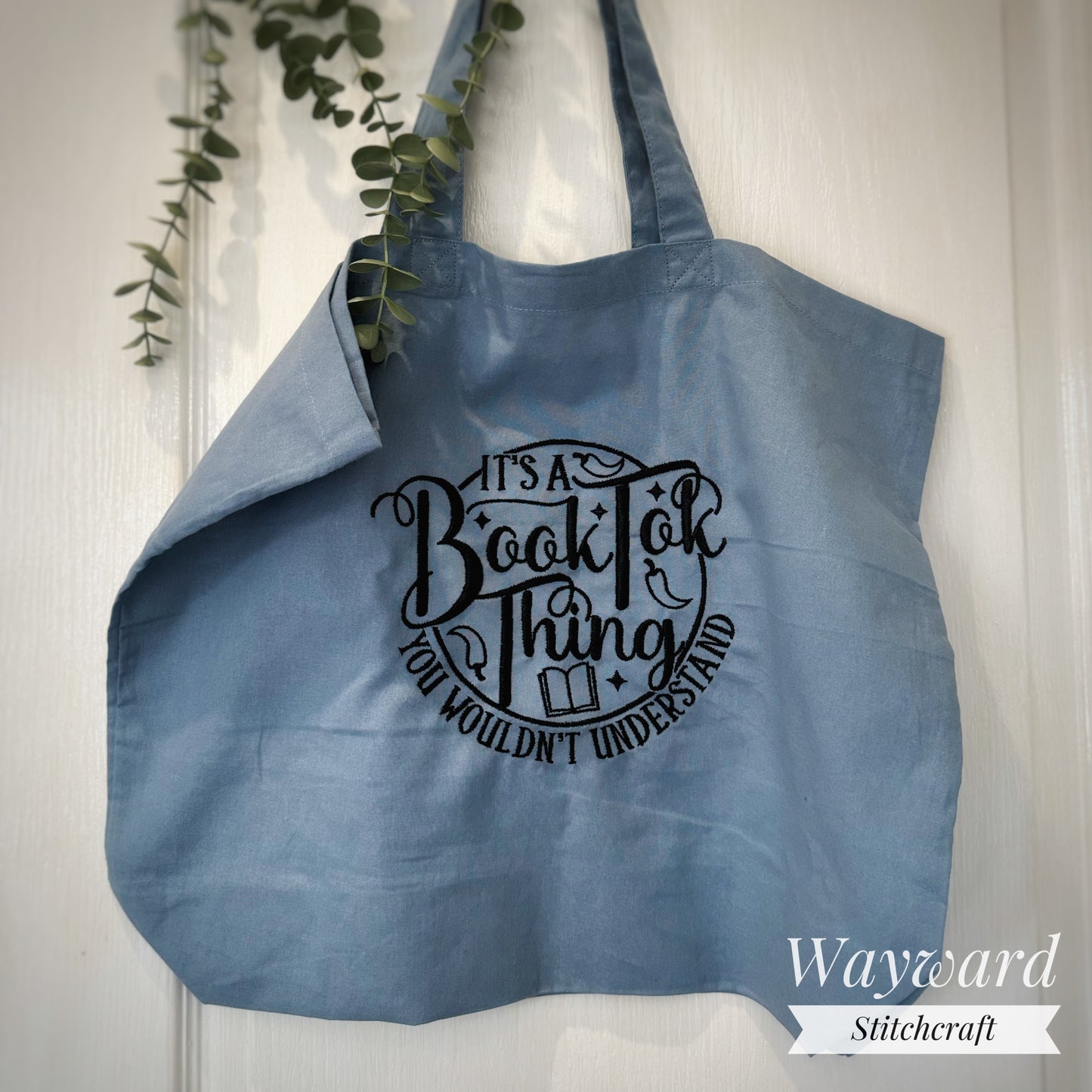 BookTok Thing Embroidered Tote Bag