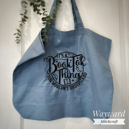 BookTok Thing Embroidered Tote Bag