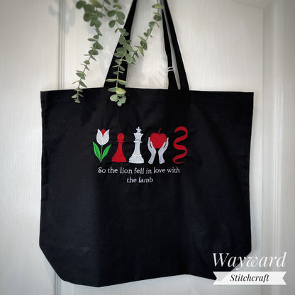 Twilight Book Covers Embroidered Tote Bag